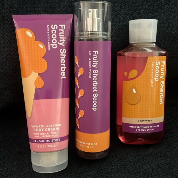 Bath & Body Works Other - BBW BATH & BODY WORKS FRUITY‎ SHERBERT SCOOP BUNDLE